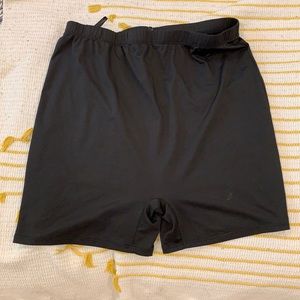 Black biker shorts